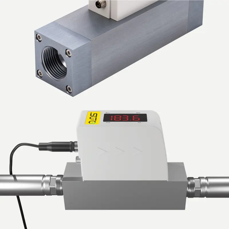 S415 Kompaktowy przepływomierz do sprężonego powietrza i azotu (Eco-Inline)